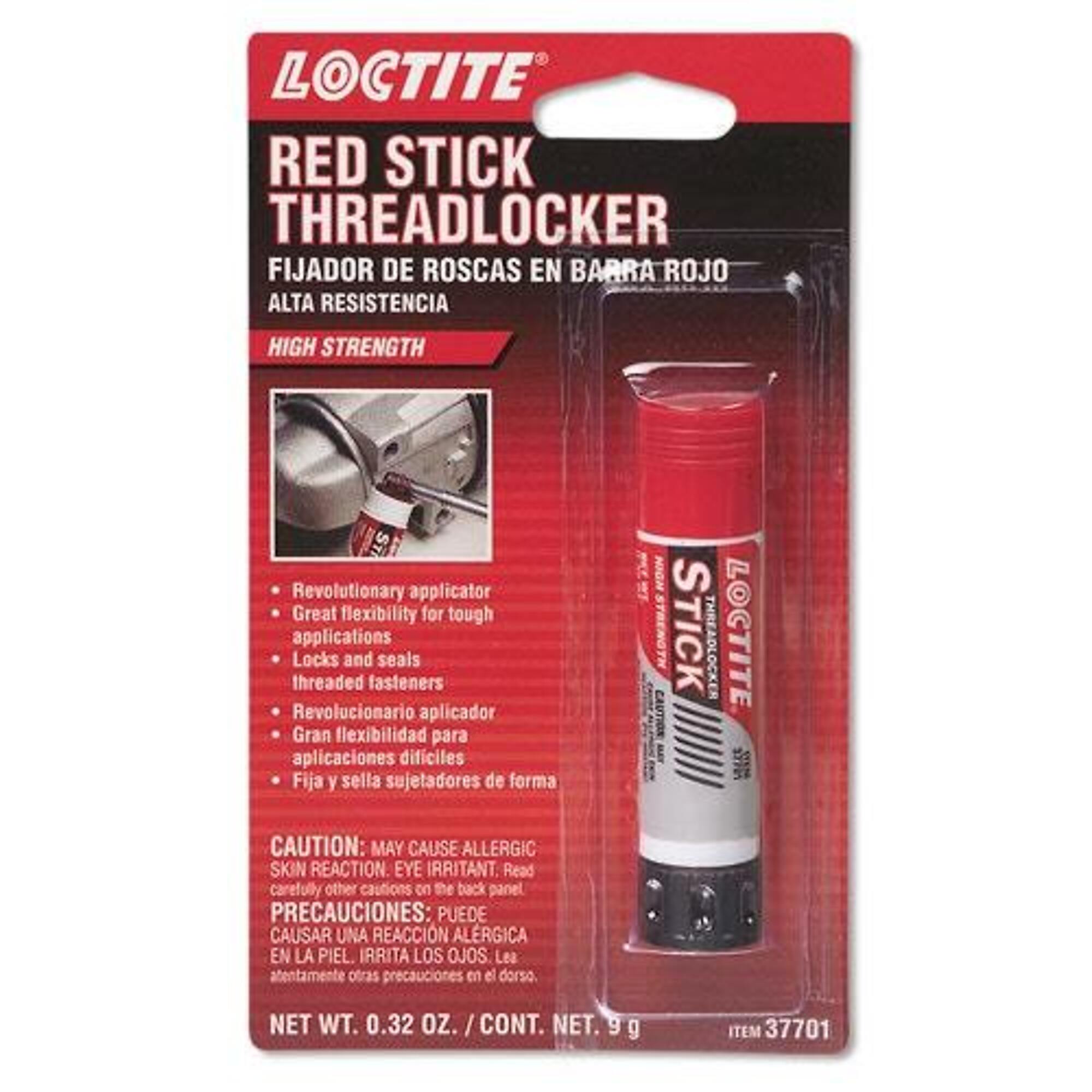 Loctite Red Threadlocker High Strength 9 Gram Stick, 10PK